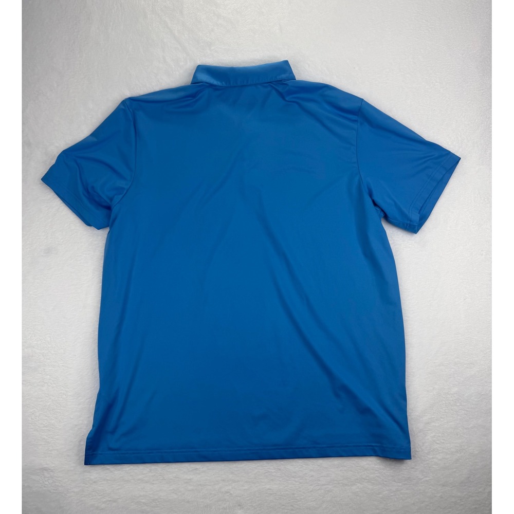 Adidas Golf Polo Shirt Mens 2XL Blue Short Sleeve Performance Athletic Top - Picture 9 of 9